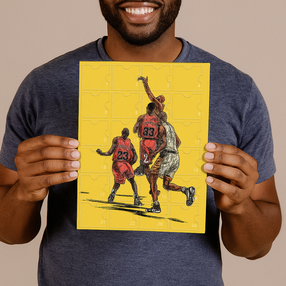 Calendario dell'Avvento con Mini Figure da Collezione a Tema Basket | Meowbutter