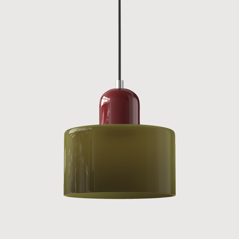 Bauhaus-Inspired Glass Pendant Light for Modern Interior Spaces | meowbutter