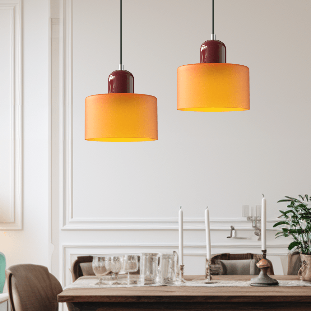 Bauhaus-Inspired Glass Pendant Light for Modern Interior Spaces | meowbutter