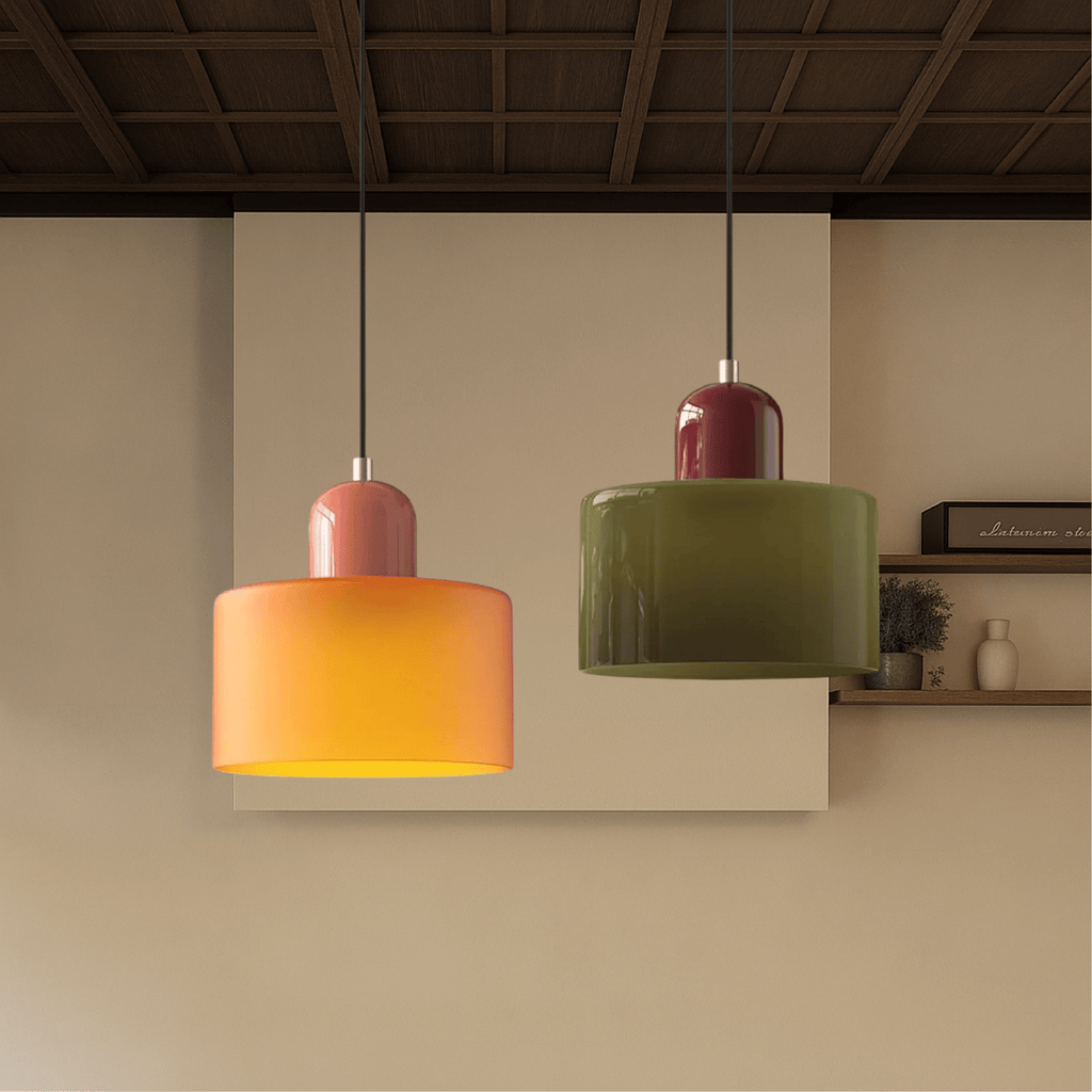 Bauhaus-Inspired Glass Pendant Light for Modern Interior Spaces | meowbutter