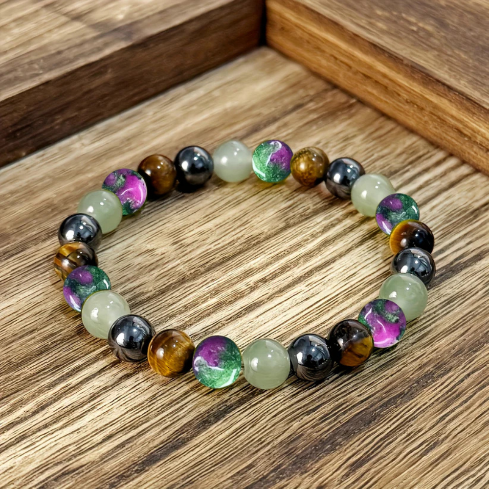 Perlenarmband aus Naturstein – Elastische Geburtsstein-Kollektion