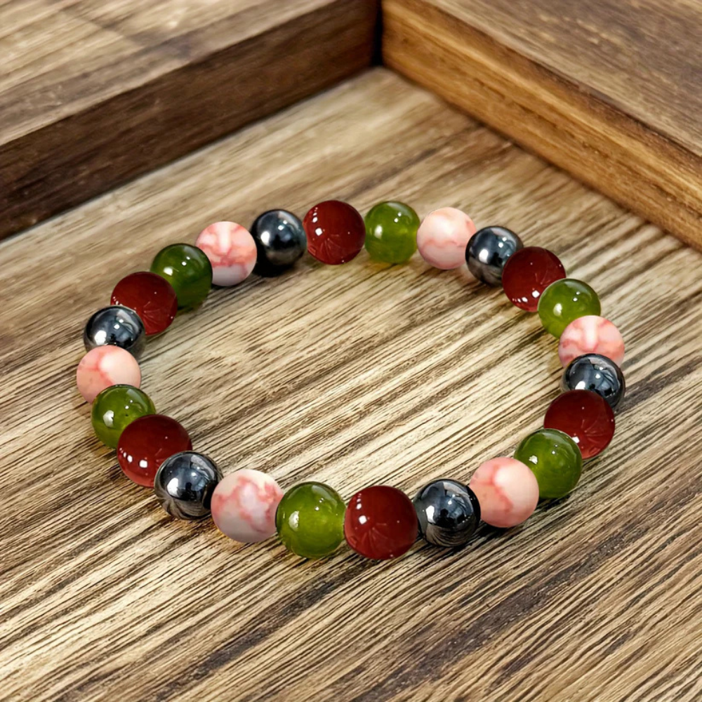 Perlenarmband aus Naturstein – Elastische Geburtsstein-Kollektion