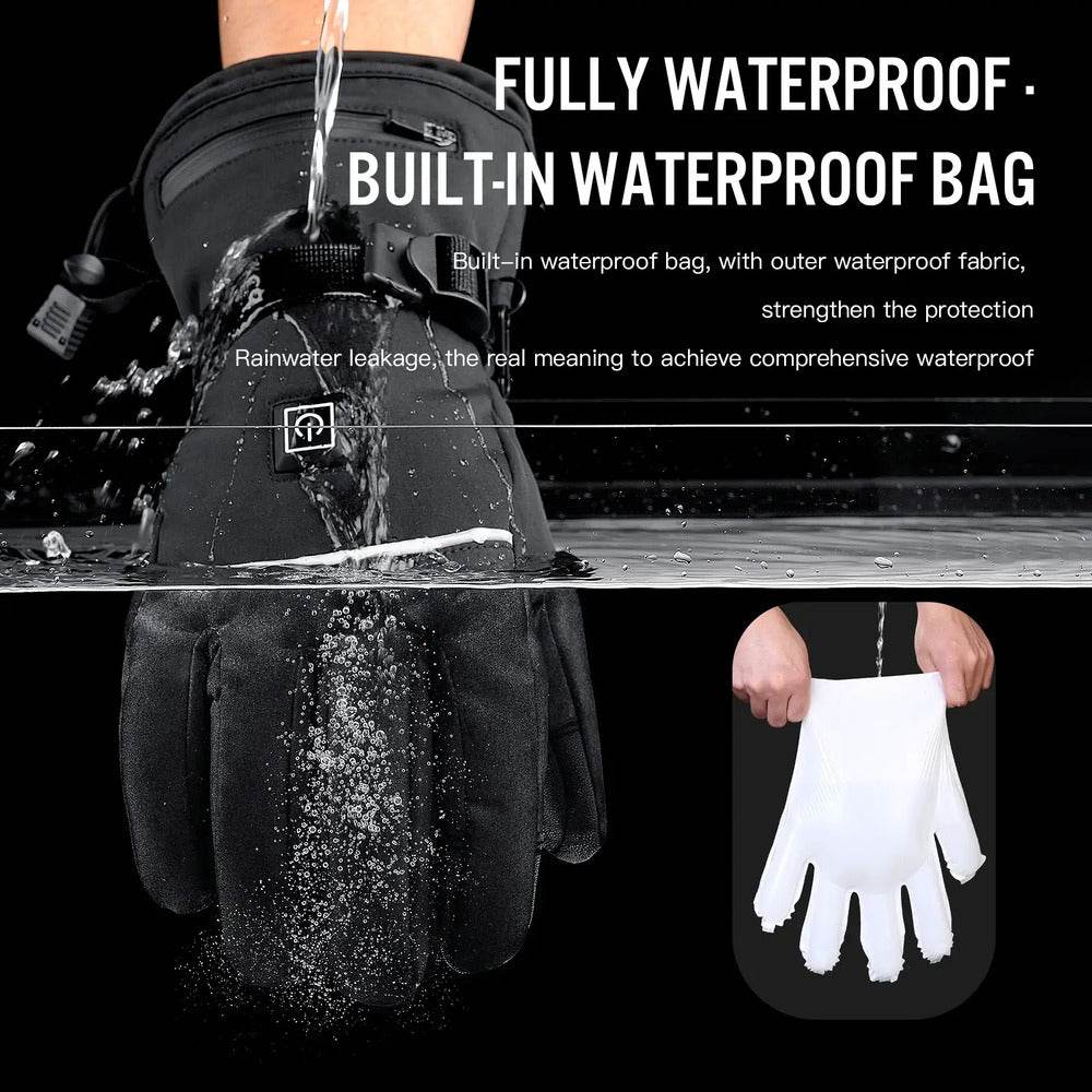 Heated Motorcycle Gloves — Rechargeable, Waterproof, Touchscreen