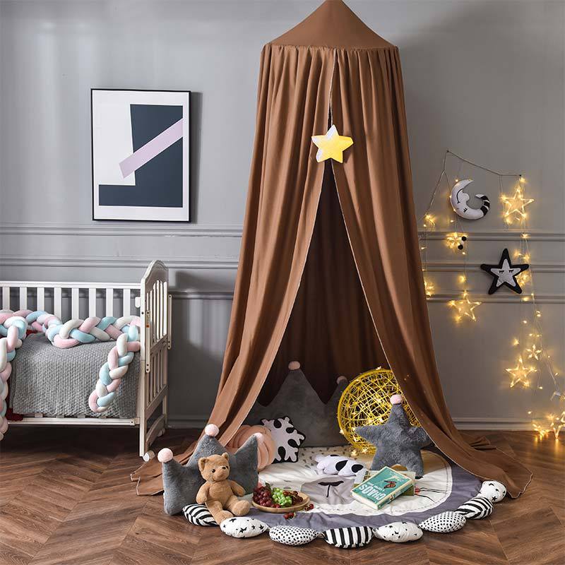 Dreamy Nursery Bed Canopy — 250cm Draping Textile Screen