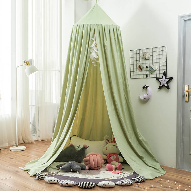 Dreamy Nursery Bed Canopy — 250cm Draping Textile Screen
