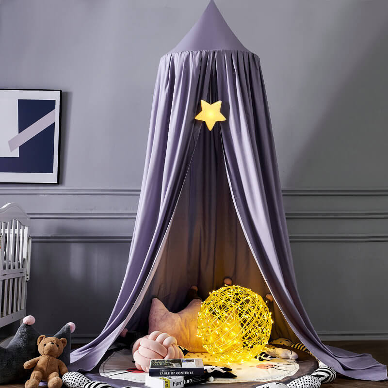Dreamy Nursery Bed Canopy — 250cm Draping Textile Screen