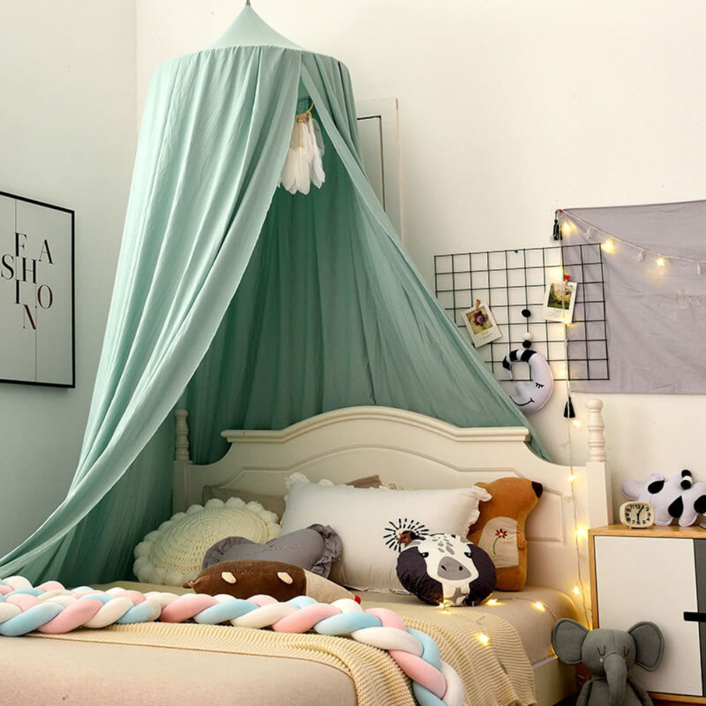 Dreamy Nursery Bed Canopy — 250cm Draping Textile Screen