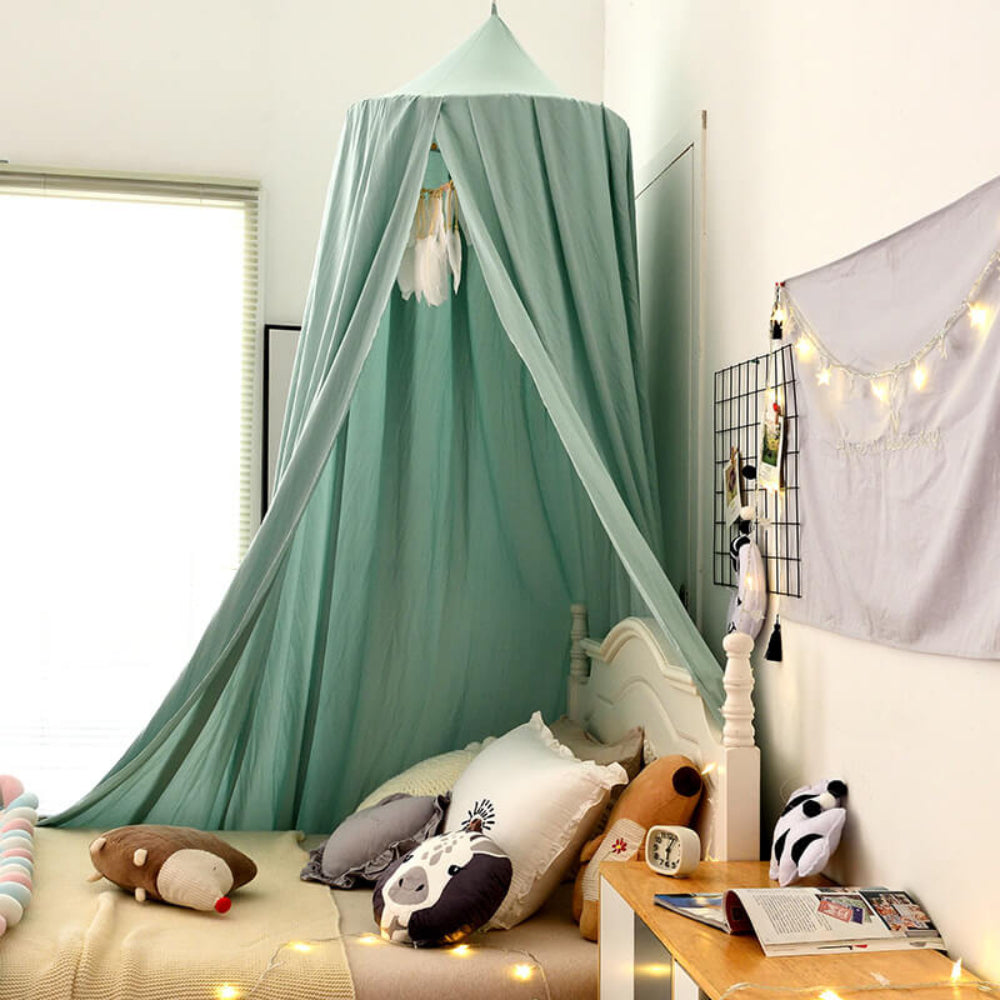 Dreamy Nursery Bed Canopy — 250cm Draping Textile Screen
