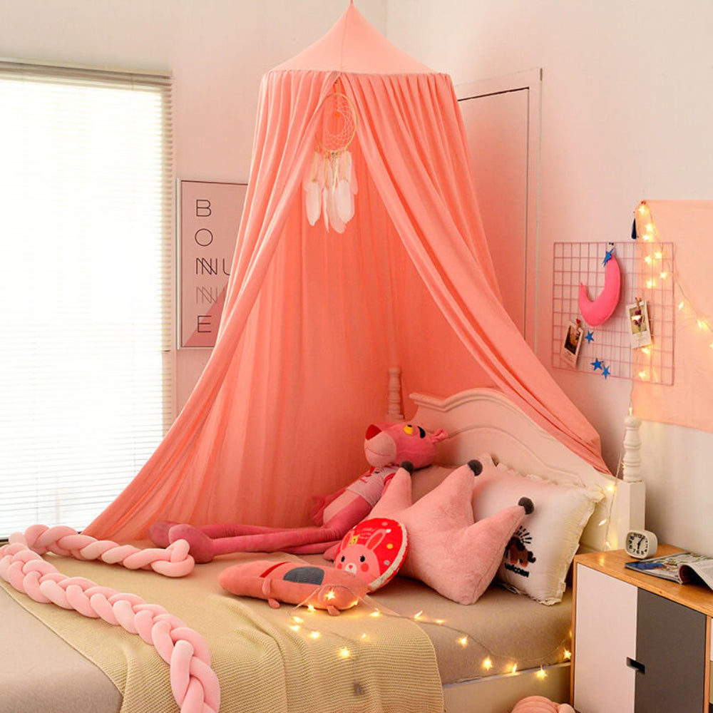 Dreamy Nursery Bed Canopy — 250cm Draping Textile Screen