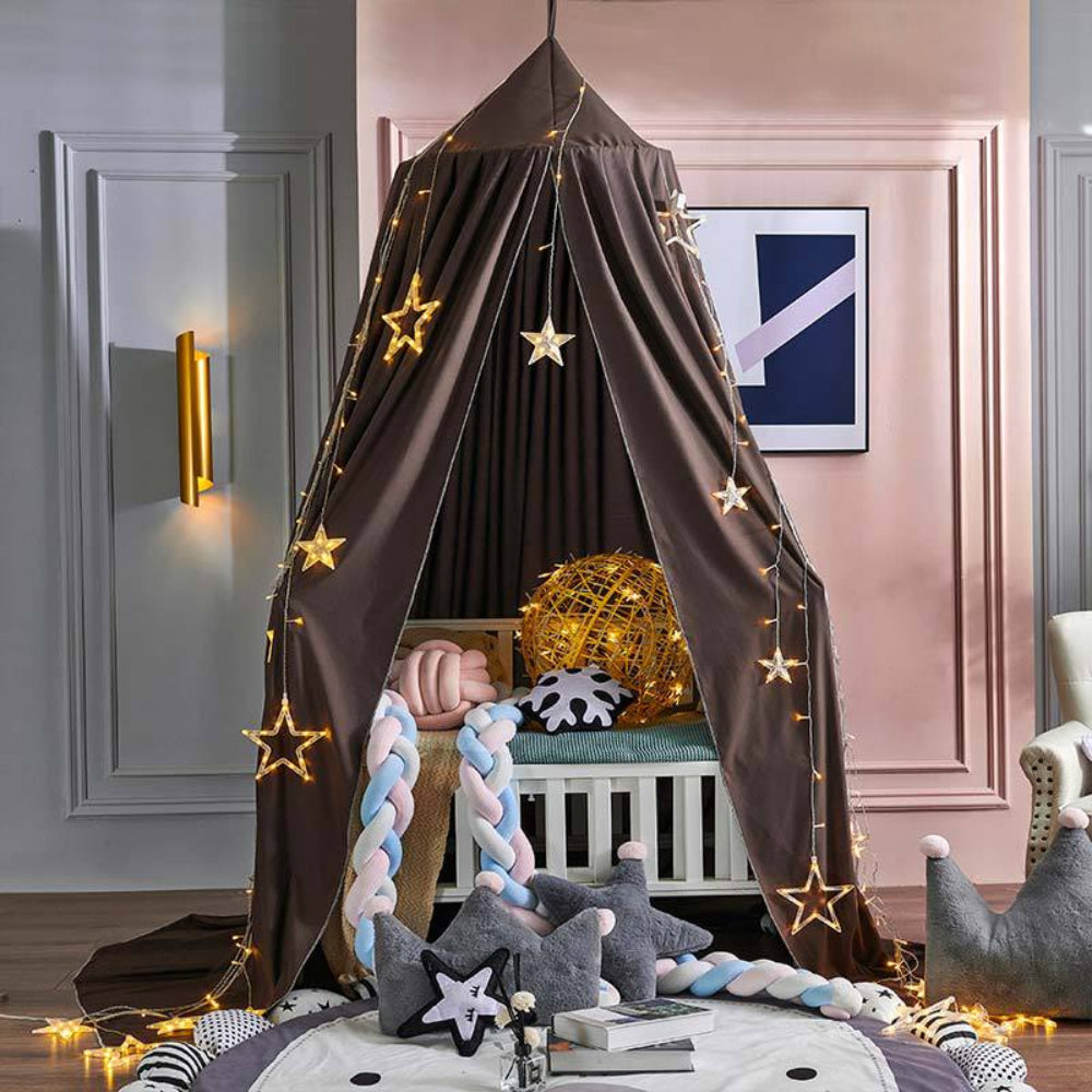 Dreamy Nursery Bed Canopy — 250cm Draping Textile Screen
