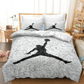 Basketball Print Duvet Cover Bedding Set — Coordinating Pillowcases, Vibrant Graphics