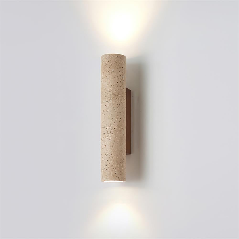 Walnootbasis Beige Travertijn Wandlamp Met Moderne Wandverlichting