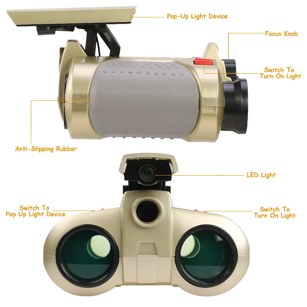 Binoculars Night Vision Kids Adventure Toy Outdoor Exploration Gear | Meowbutter