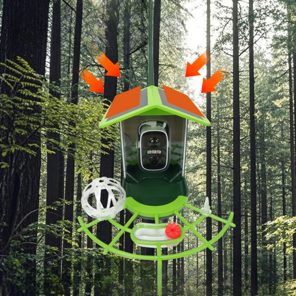 Cameră wireless de exterior — control inteligent prin aplicație HD, Bluetooth și Wi-Fi de 2,4 GHz, alerte push instantanee