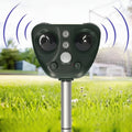 Solar Powered Ultrasonic Bird Deterrent — Alternating Sound and LED Flashes