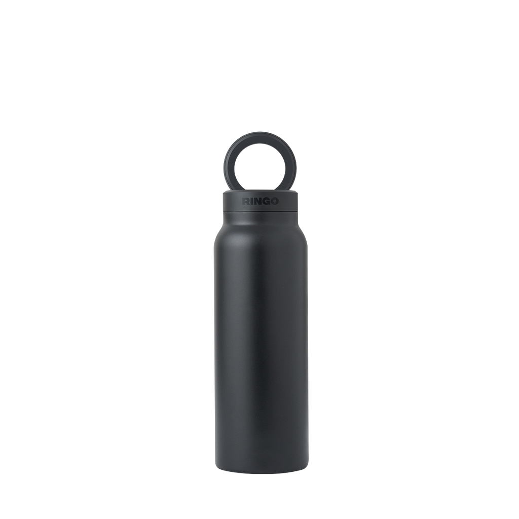 Water Bottle With Magnetic Lid And Phone Holder On The Go