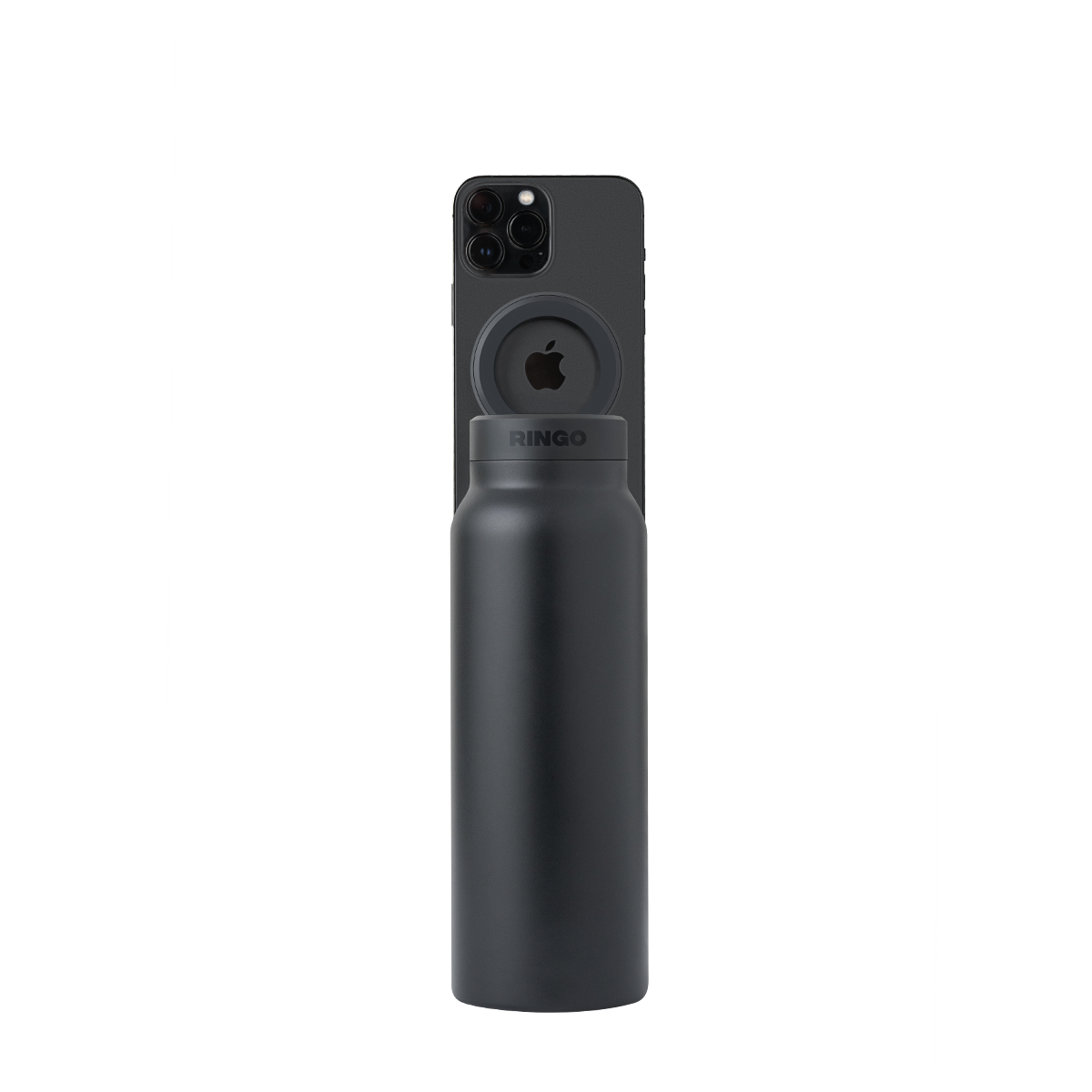 Water Bottle With Magnetic Lid And Phone Holder On The Go