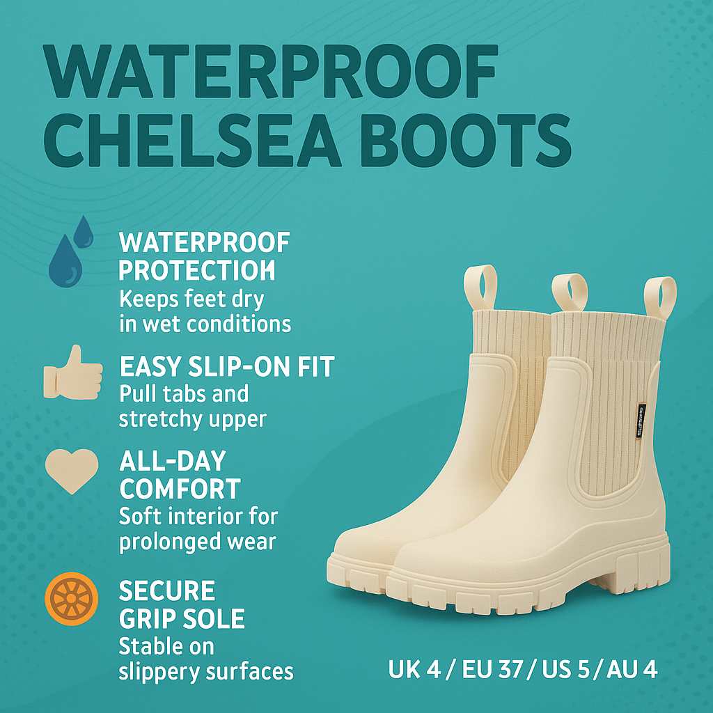 Women's Boots Ankle Chelsea Grip Sole Outdoor Style | Meowbutter