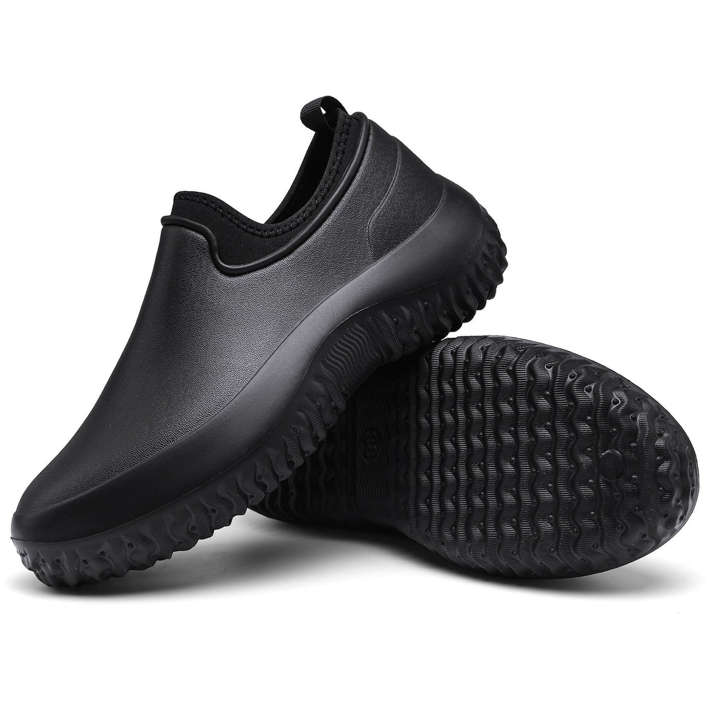 Chaussures de travail étanches à enfiler — conception sans lacets, structure renforcée, confort toute la journée