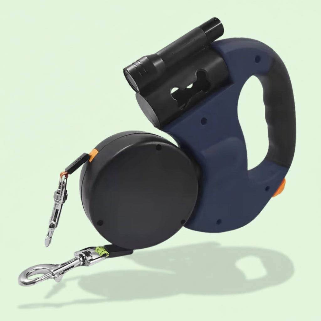 Dog Leash Dual Retractable Tangle Free Walking Lead Two Dogs | Meowbutter