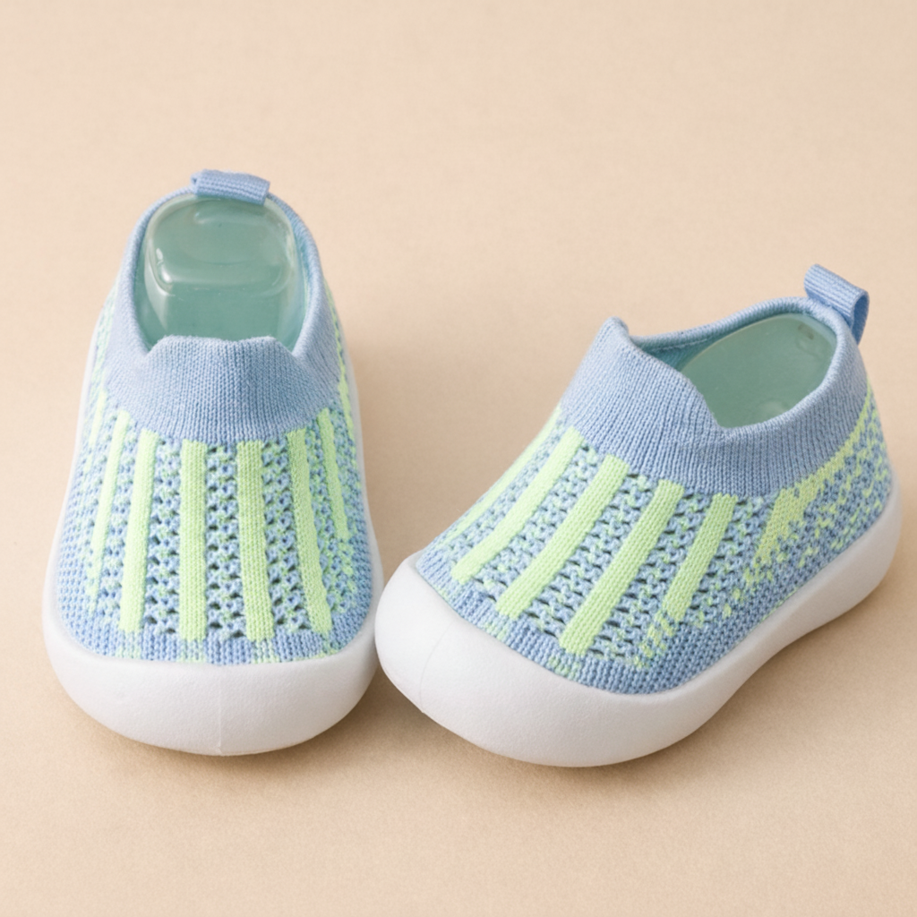 Lightweight Kids Sneakers — Breathable Mesh Upper, Non-Slip Sole