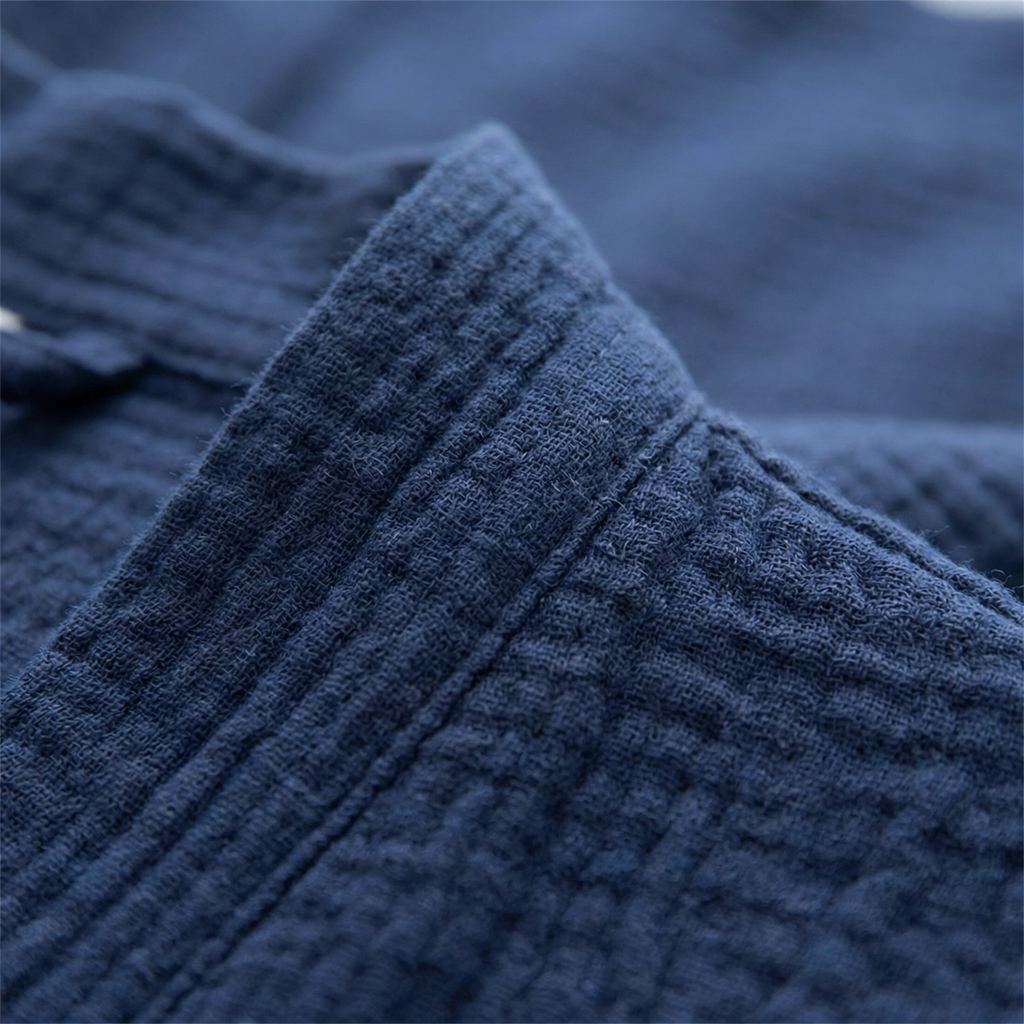 All-Season Bathrobe Made From One Hundred Percent Muslin Cotton