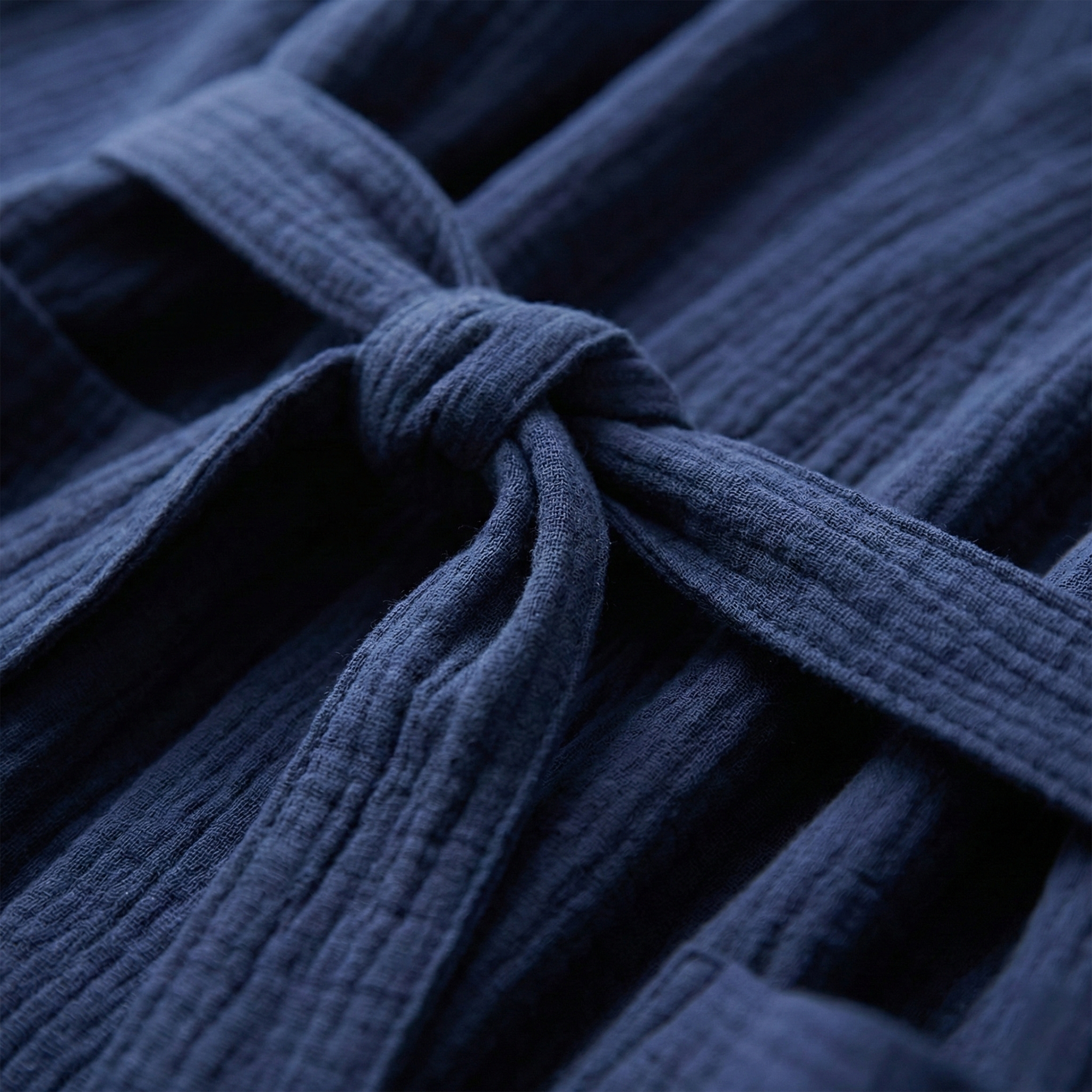 All-Season Bathrobe Made From One Hundred Percent Muslin Cotton