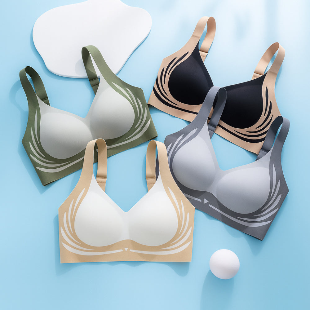 Reggiseno wireless per tutti i giorni — Comfort senza cuciture, sostegno per tutto il giorno
