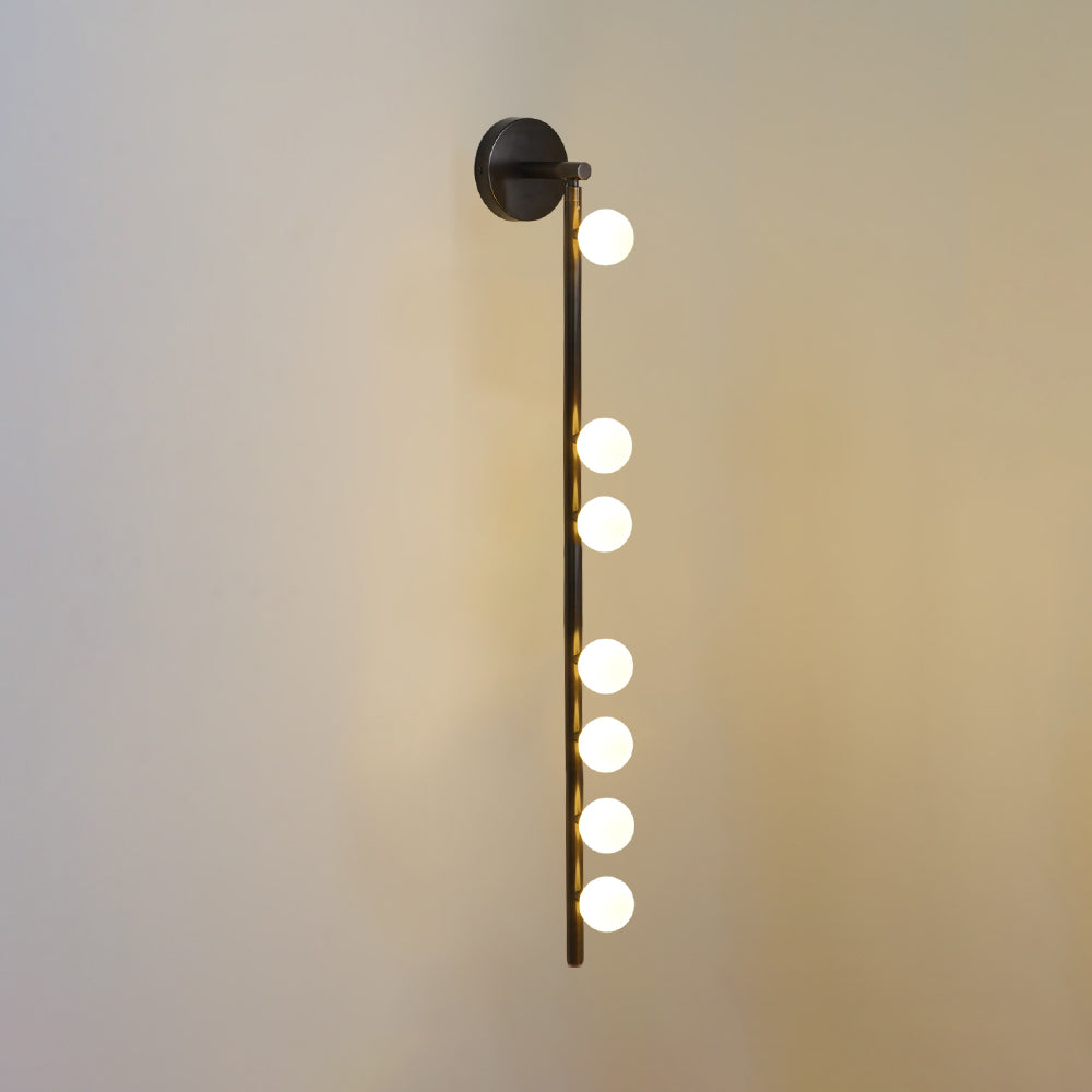 LED messing glasrør væglampe til hyggelig atmosfære