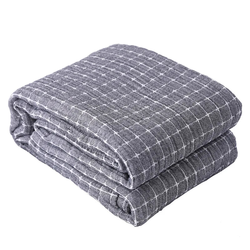 BreezyCotton Cotton Blanket — Lightweight, Breathable Mesh Throw