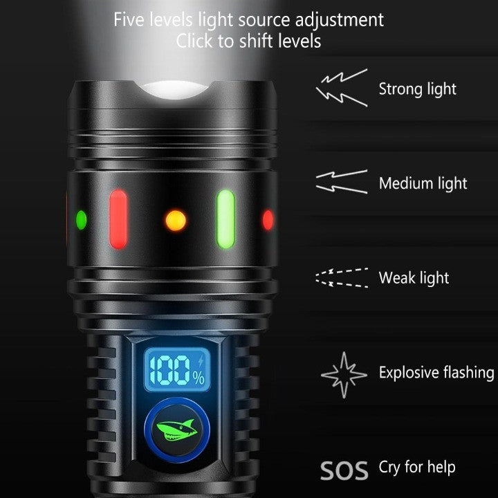 Bright Blast Extended Flashlight — Slim Compact Handheld Torch