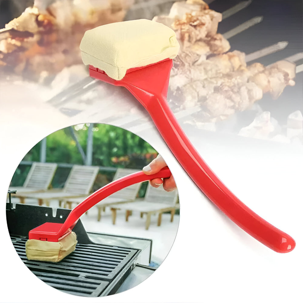 Escova de limpeza para grelhador com vapor e cabo longo, ferramenta para churrasco | Meowbutter