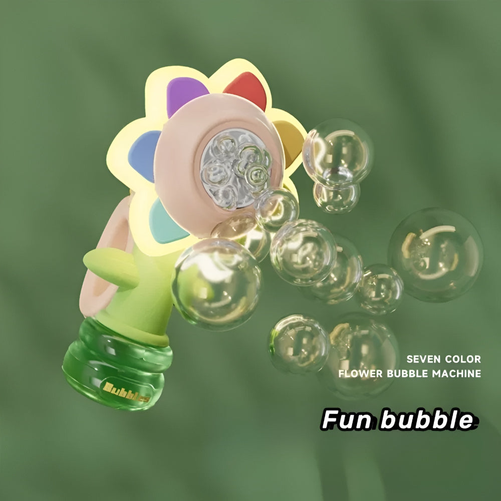 Machine à bulles en forme de fleur, souffleur de bulles automatique pour enfants | Meowbutter