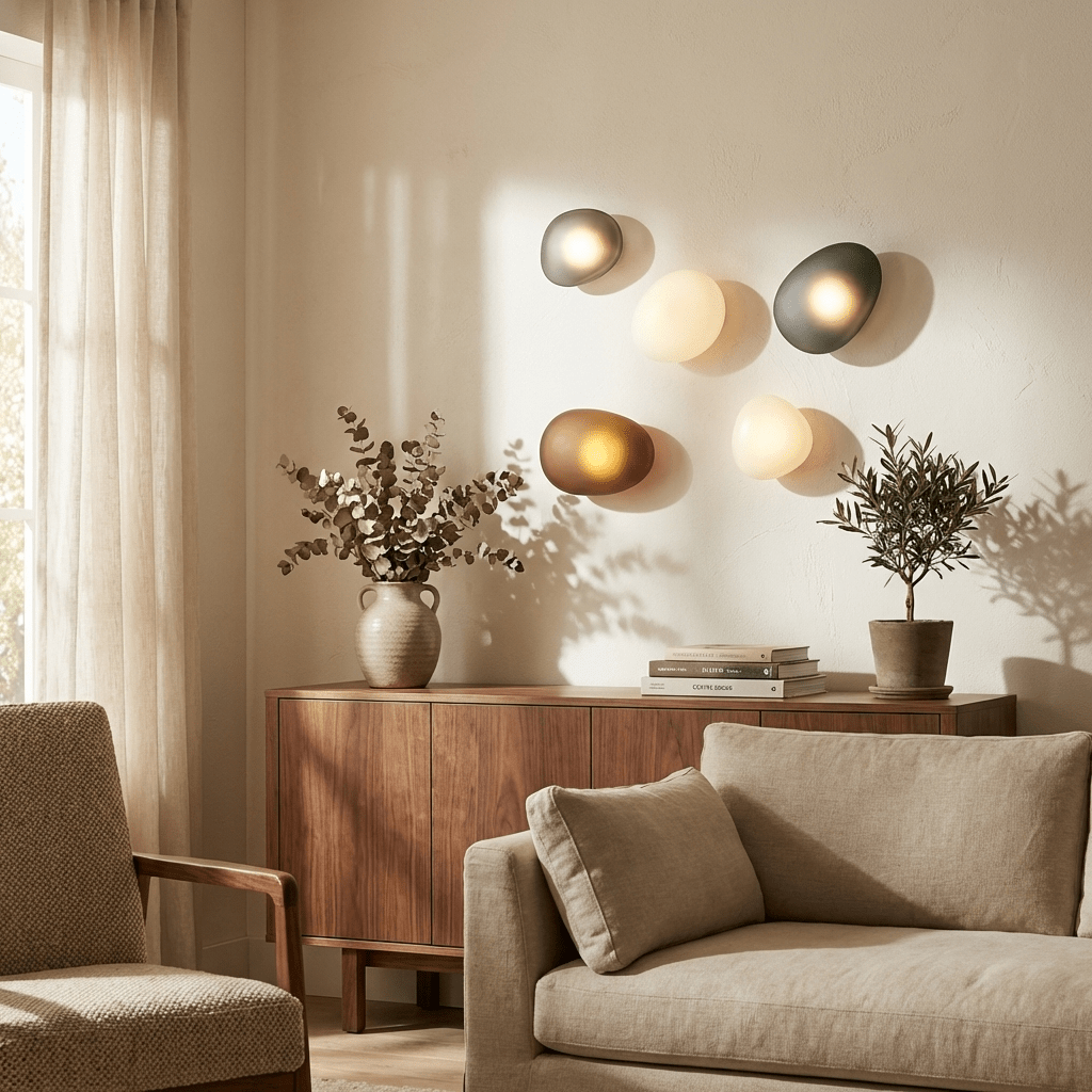 Bubble Glass Wall Sconce Dimmable Indoor Lighting With Metal Finish
