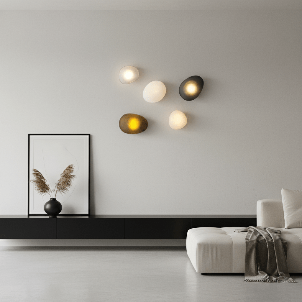 Bubble Glass Wall Sconce Dimmable Indoor Lighting With Metal Finish