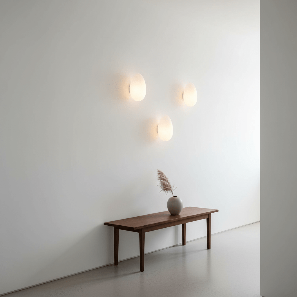 Bubble Glass Wall Sconce Dimmable Indoor Lighting With Metal Finish