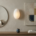 Bubble Glass Wall Sconce Dimmable Indoor Lighting With Metal Finish