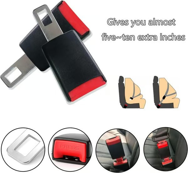 BuckleEase Universal Fit Car Seat Belt Extender — Quick Click Setup