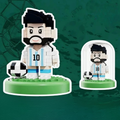 Kit de petit jouet en plastique de football de la Coupe du monde Building Blocks | Meowbutter