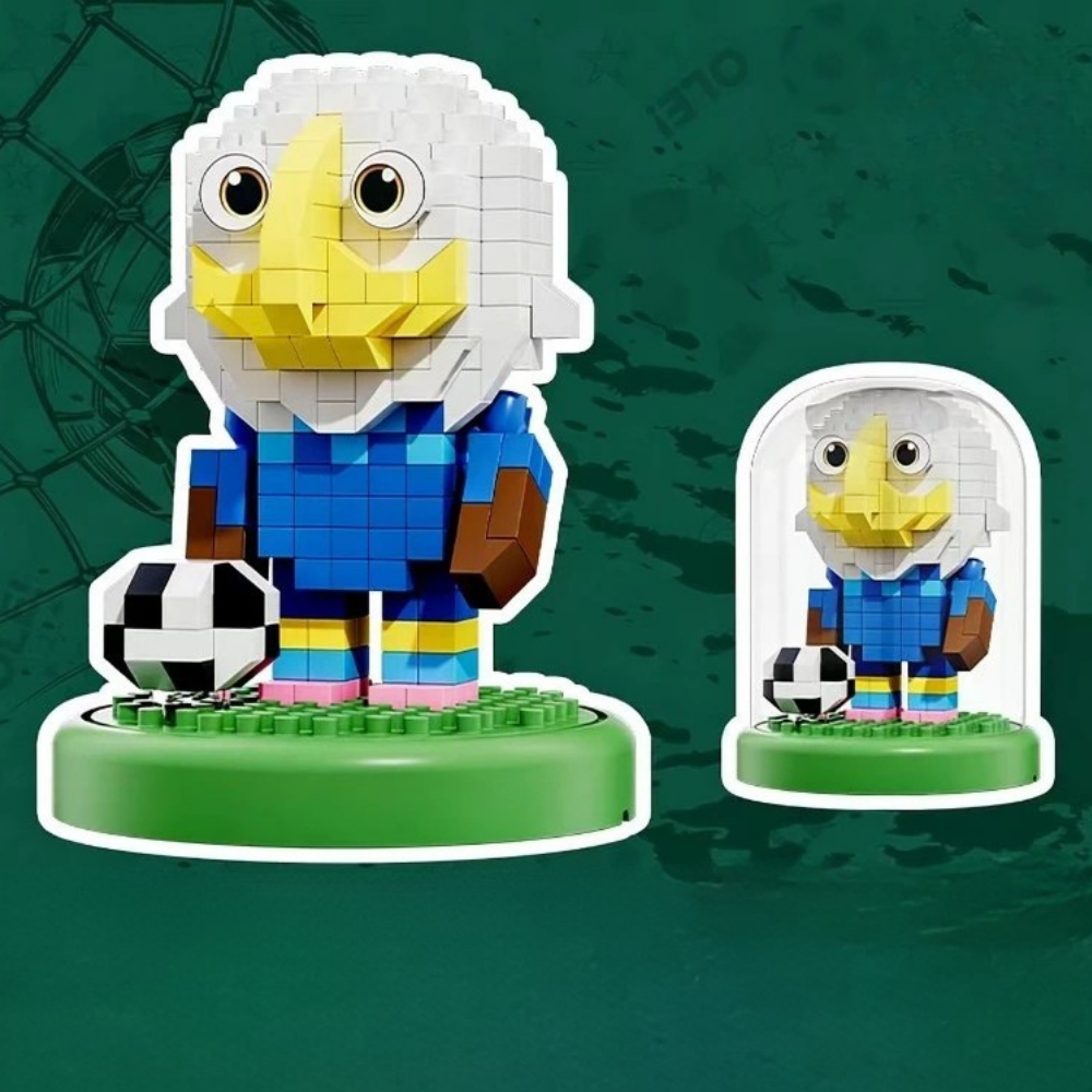 Kit de petit jouet en plastique de football de la Coupe du monde Building Blocks | Meowbutter