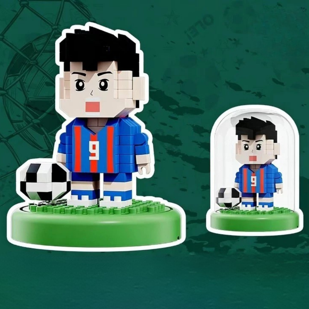 Kit de petit jouet en plastique de football de la Coupe du monde Building Blocks | Meowbutter