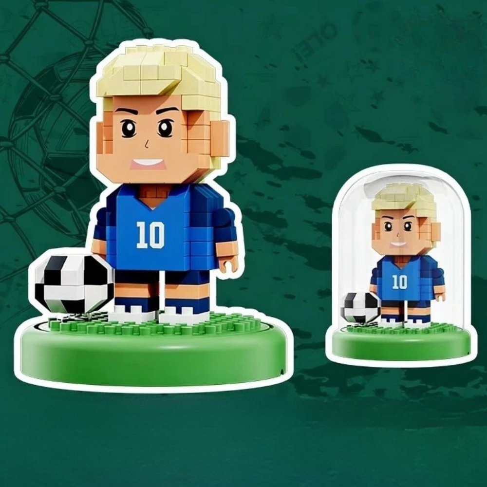 Kit de petit jouet en plastique de football de la Coupe du monde Building Blocks | Meowbutter