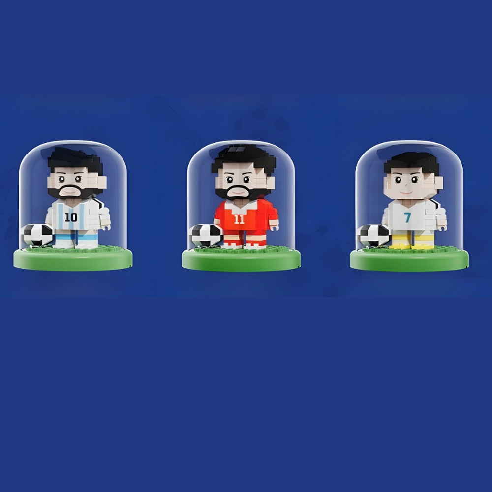 Kit de petit jouet en plastique de football de la Coupe du monde Building Blocks | Meowbutter