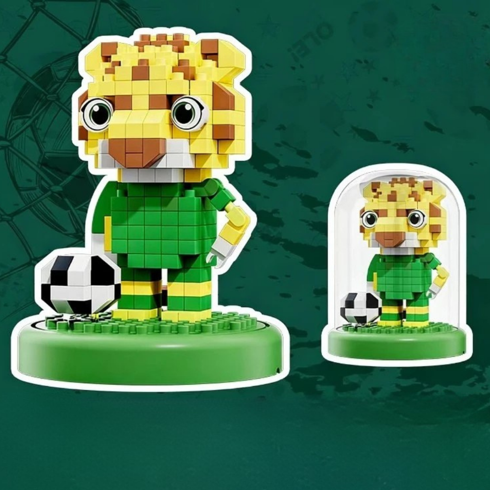 Kit de petit jouet en plastique de football de la Coupe du monde Building Blocks | Meowbutter