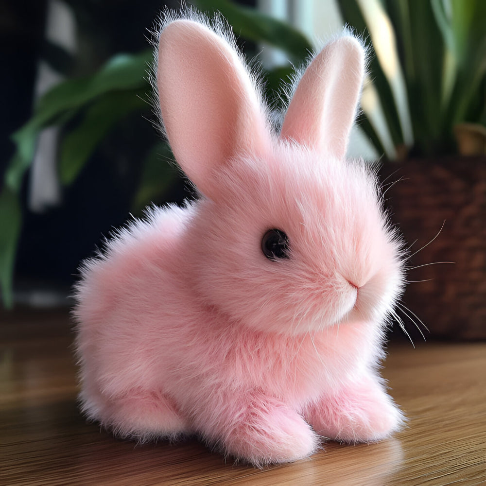 Bunny Toy Home Decor Lifelike Sitting Display Figurine | Meowbutter