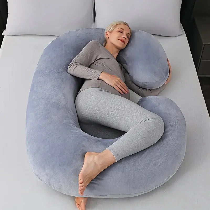 C-Shaped Support Pillow — Contoured Ergonomic Design