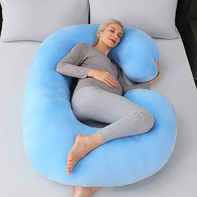 C-Shaped Support Pillow — Contoured Ergonomic Design