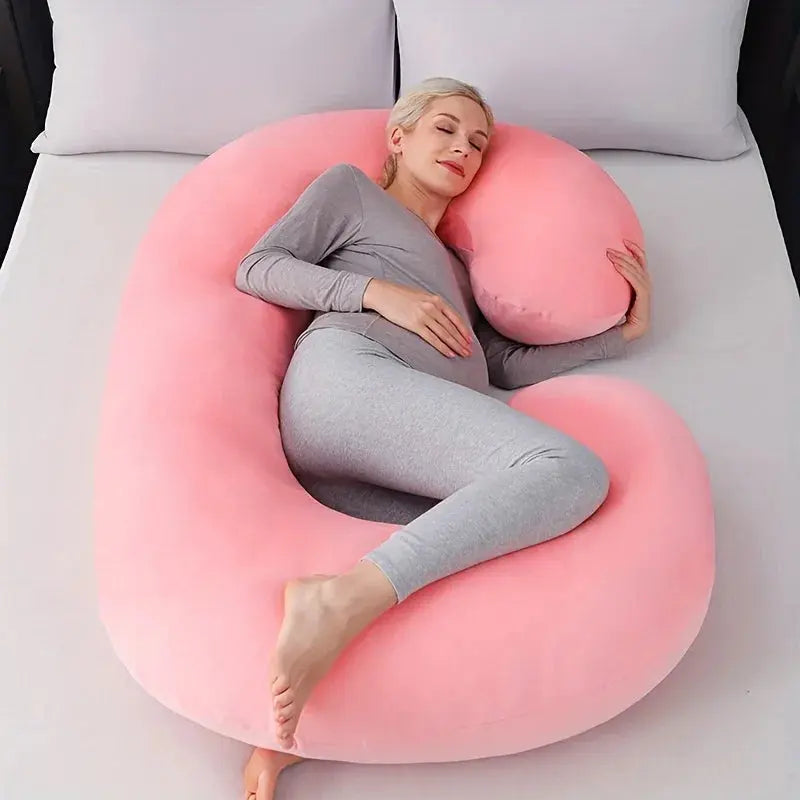 C-Shaped Support Pillow — Contoured Ergonomic Design
