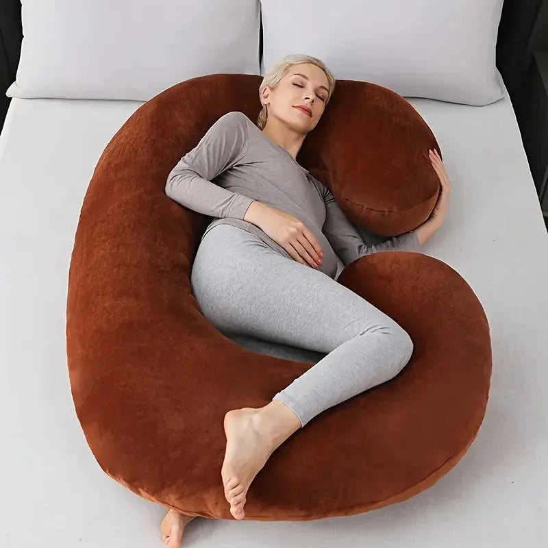 C-Shaped Support Pillow — Contoured Ergonomic Design