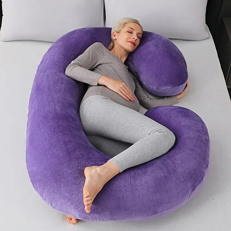 C-Shaped Support Pillow — Contoured Ergonomic Design